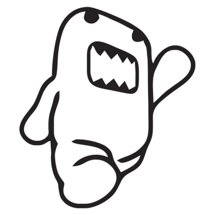 Naklejka Na Avto Domo Kun Runs Kupit Dizajnerskie Naklejki Na Avto Magazin Stikerov Apelsin