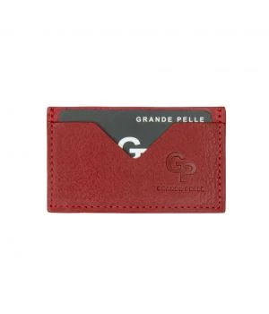Кардхолдер Grande Pelle 300660 красная кожа гладкая