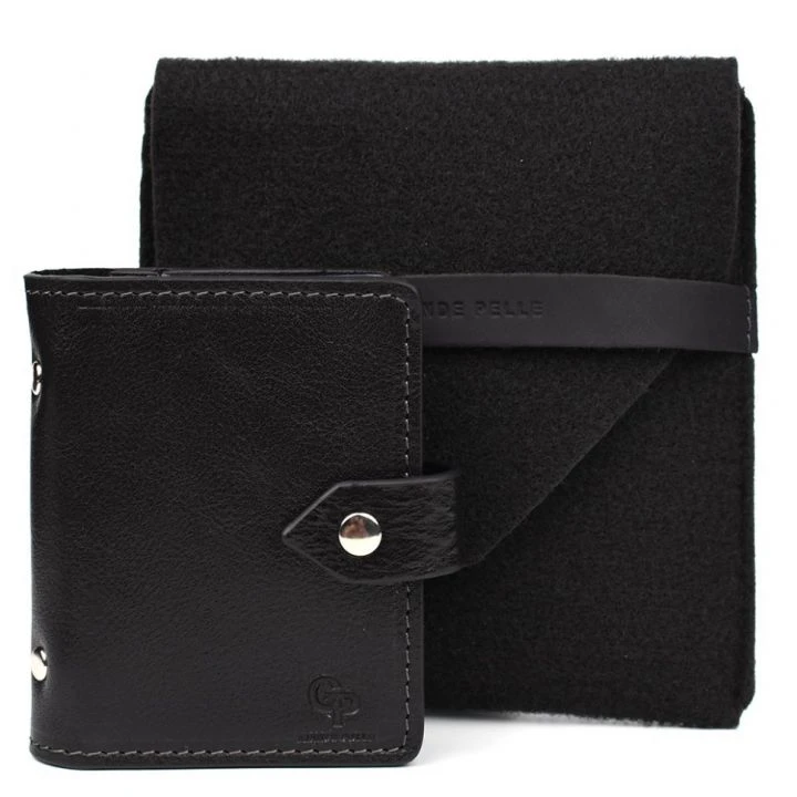 Кардхолдер CardCase черная кожа Grande Pelle 311410