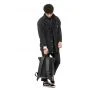 Рюкзак ролл Sambag RollTop LTH чорний с флагом Украины