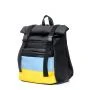 Рюкзак ролл Sambag RollTop LTH чорний с флагом Украины