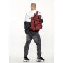 Стильный рюкзак городской Sambag унисекс RollTop LTT бордо