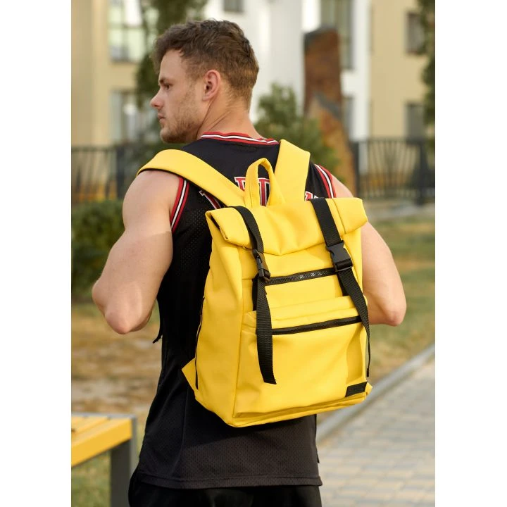 Чоловічий рюкзак ролл Sambag RollTop LTT жовтий