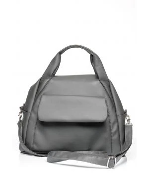 Стильная сумка из экокожи Sambag Vogue BKS графитовая
