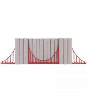Букенд підставка для книг металева Golden Gate