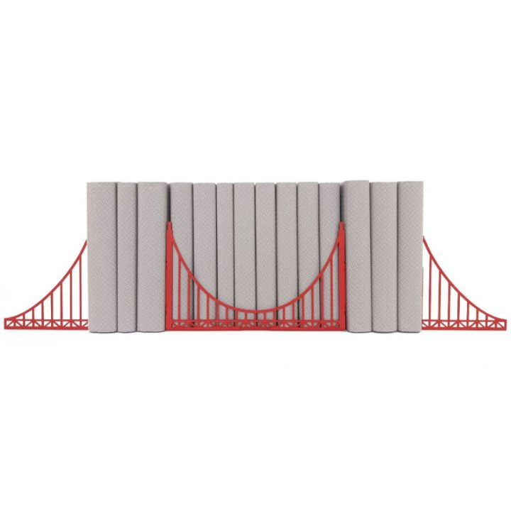 Букенд підставка для книг металева Golden Gate
