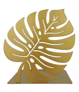 Металлическая подставка для книг Monstera Leaf Bronze