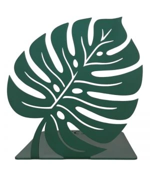 Металлическая подставка для книг Monstera Leaf Green