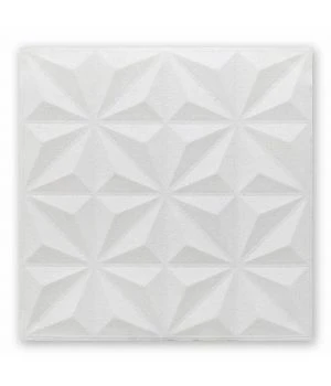Самоклеющаяся декоративная потолочно-стеновая 3D панель звезды 700x700x8мм