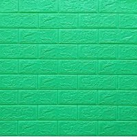 Самоклеющаяся декоративная 3D панель Кирпич Мята 700x770x5мм