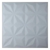 Самоклеющаяся 3D панель белая звезды 700x700x8мм