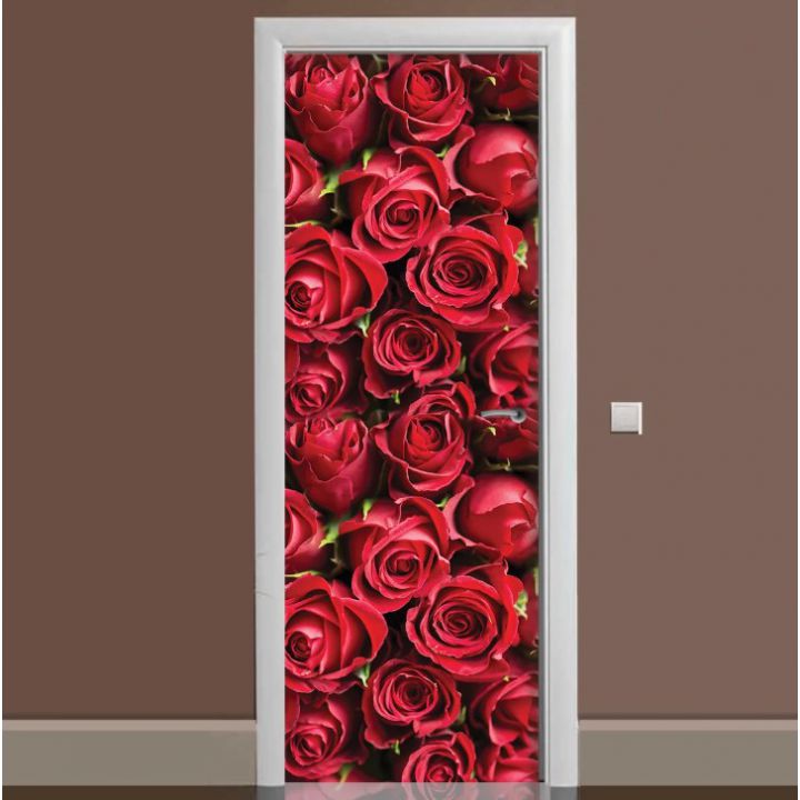 Наклейка на двері Бутони троянд, 65х200 см
