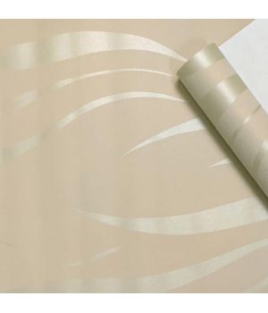 Шпалери бежеві хвилі вінілові на паперовій основі 9500х530 мм