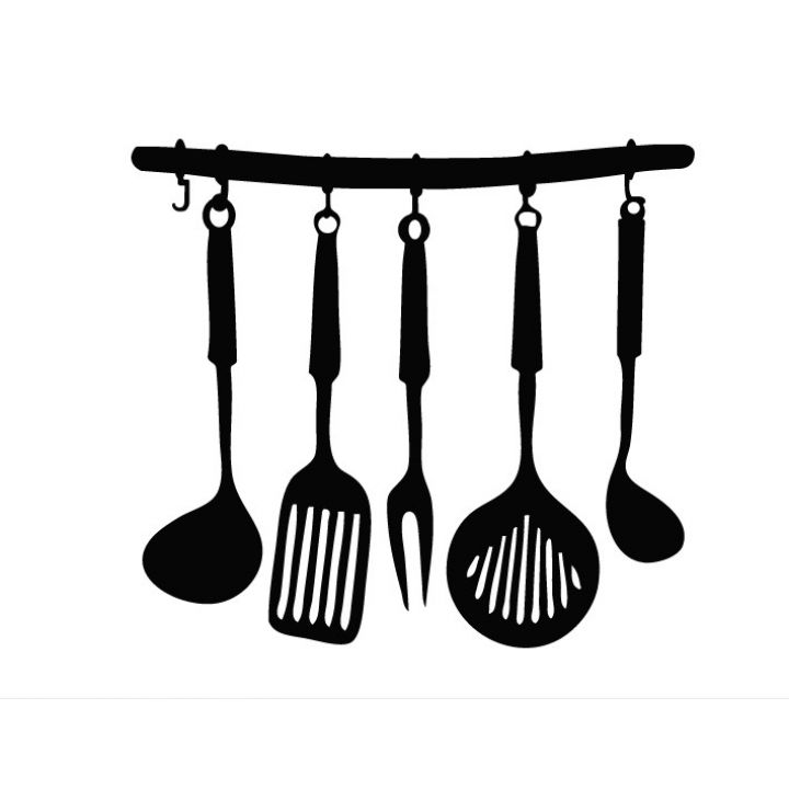 Интерьерная виниловая наклейка на стену и обои Половники