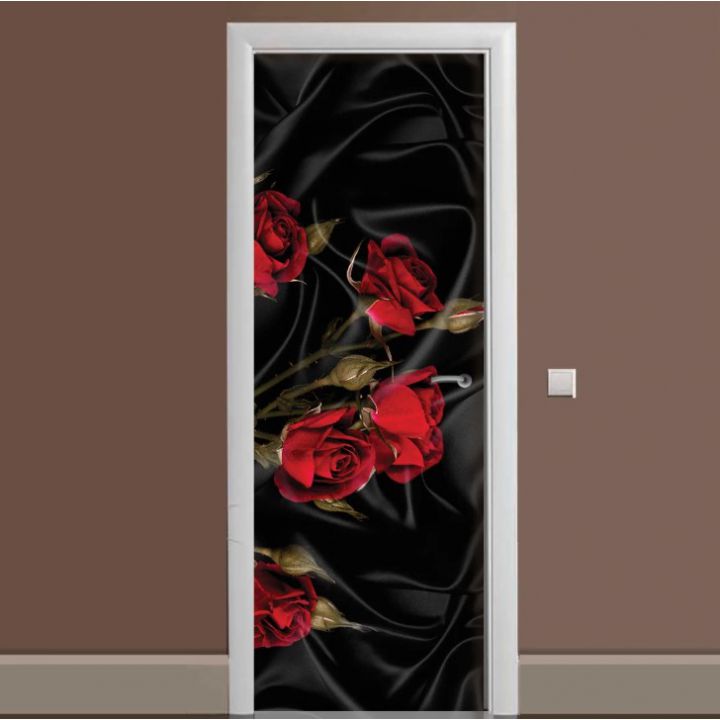 Наклейка на дверь Роза Tassin 01 65х200 см