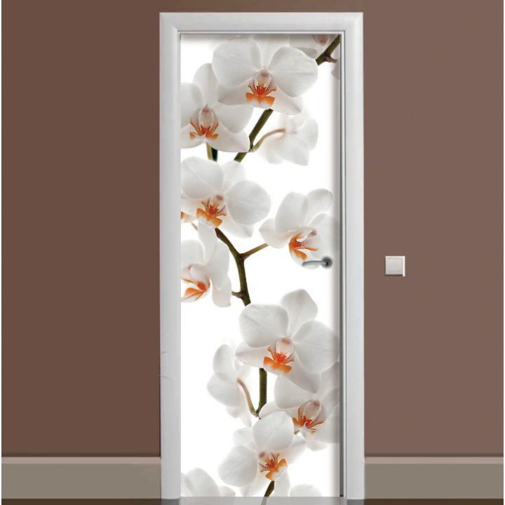 Наклейка на дверь Ветка Орхидеи 650х2000мм