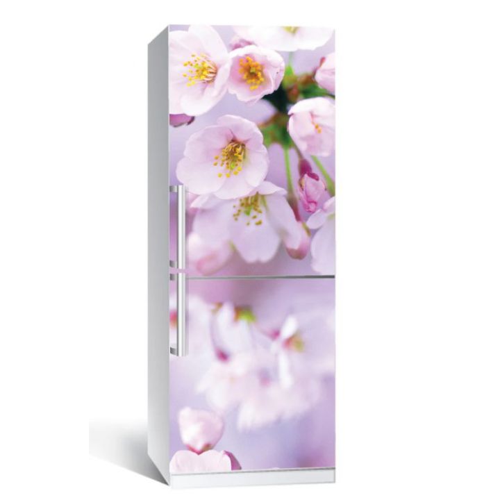 Наклейка на холодильник Яблуневе цвітіння 650х2000мм