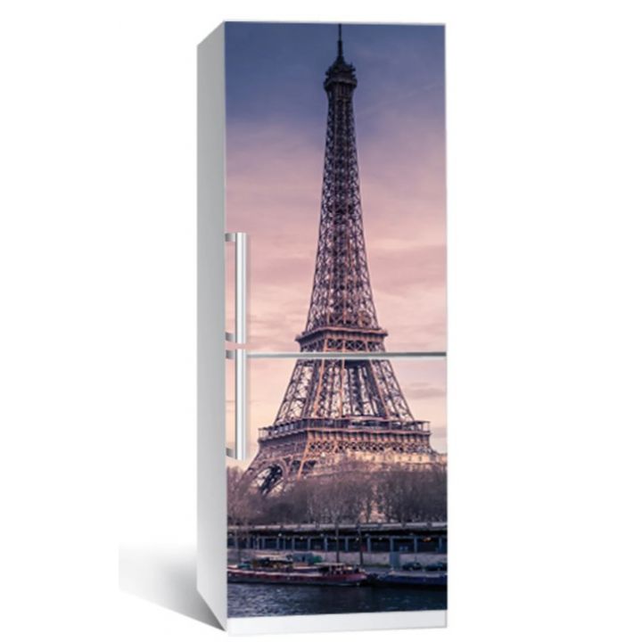 Наклейка на холодильник "река в Париже" 650х2000мм