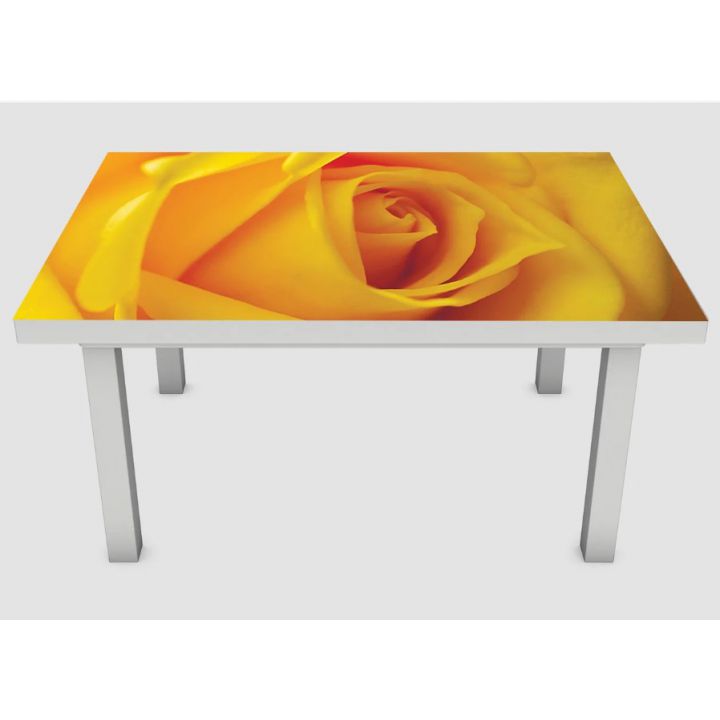 Наклейка на стіл Жовта троянда, 60х120 см