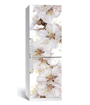 Наклейка на холодильник Квіти вишні 650х2000 мм