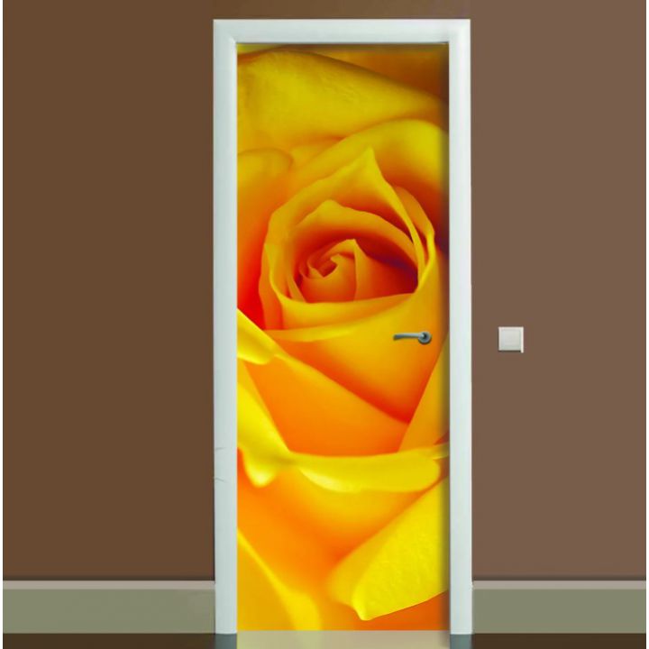 Наклейка на двері Троянда, 65х200 см