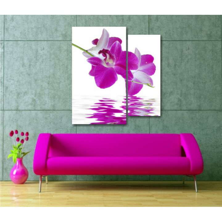 Модульная картина Орхидеи над водой