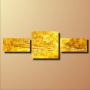 Модульна картина Абстракція "Жовта" (триптих)