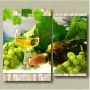 Модульная картина Белое вино. Диптих
