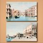 Модульная картина Подборка картин "Венеция в стиле акварель"