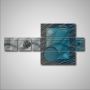 Модульная картина Абстракция "На дне морском"