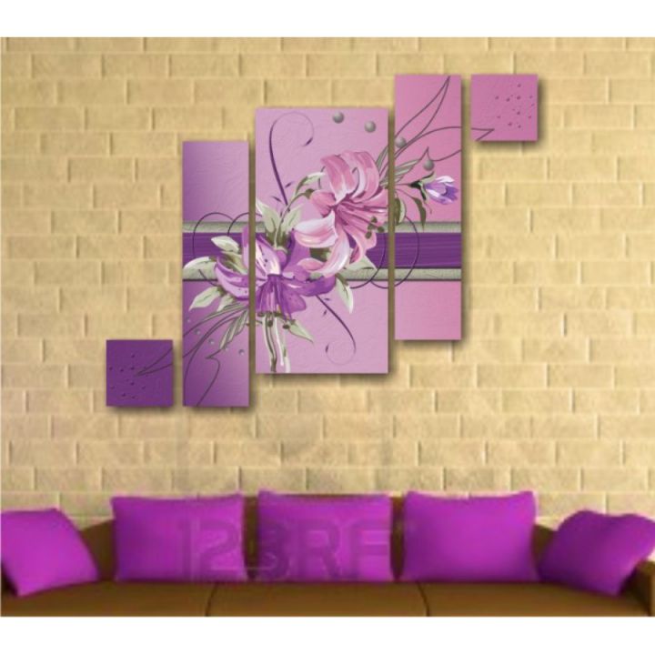 Модульна картина Фіолетові лілії