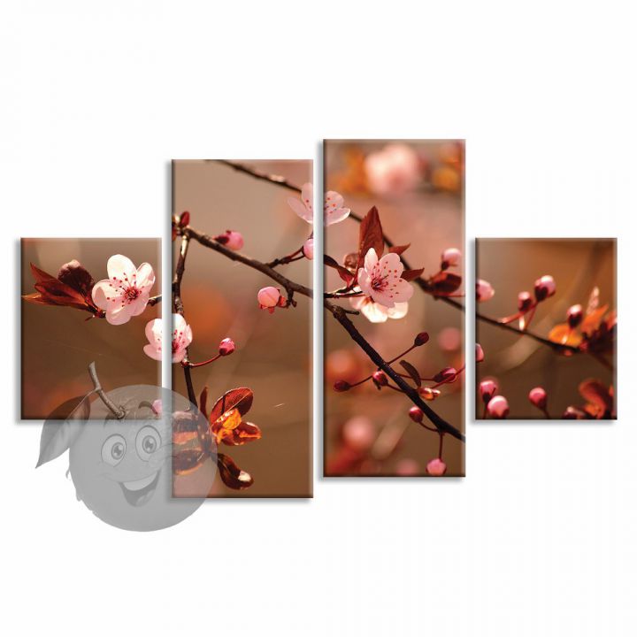 Модульная Картина Цвет вишни
