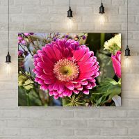Картина на холсте Цветок герберы, 50х35 см