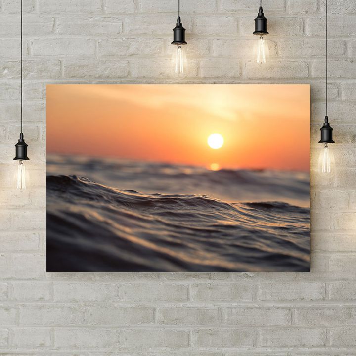 Картина на холсте Морской закат, 50х35 см