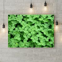 Картина на холсте Фон из зеленых цветов 6, 50х35 см