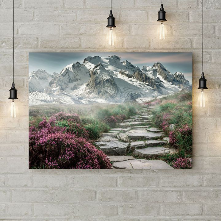 Картина на холсте Каменная дорога в горы, 50х35 см