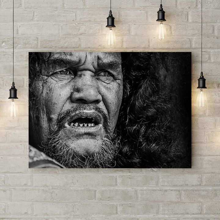 Картина на полотні Old man face, 50х35 см