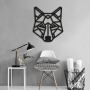 Объемная 3D картина из дерева Объемная 3D картина из дерева Wolf Face, 50x58 см