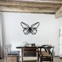 Об'ємна 3D картина з дерева Метелик, 60x40 см