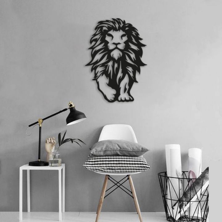 Объемная 3D картина из дерева Объемная 3D картина из дерева Lion Walk, 50x67 см