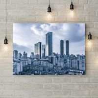 Картина на холсте Стальной город, 50х35 см