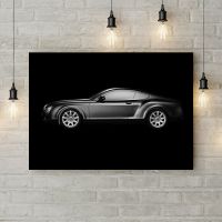 Картина на холсте Black car side, 50х35 см
