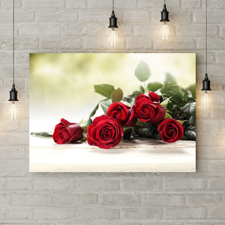 Картина на холсте Букет роз, 50х35 см