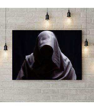 Картина на холсте Черный монах, 50х35 см