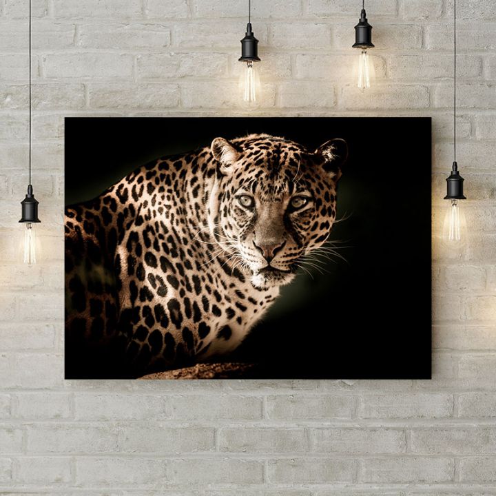 Картина на холсте Взгляд леопарда, 50х35 см