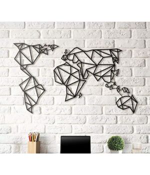 Об'ємна 3D картина з дерева Карта DC1605226, 80х140 см