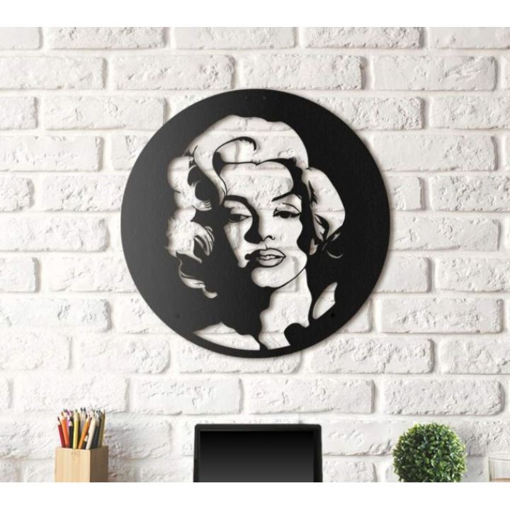 Объемная 3D картина из дерева Мэрилин Монро DC1605246, 50х50 см