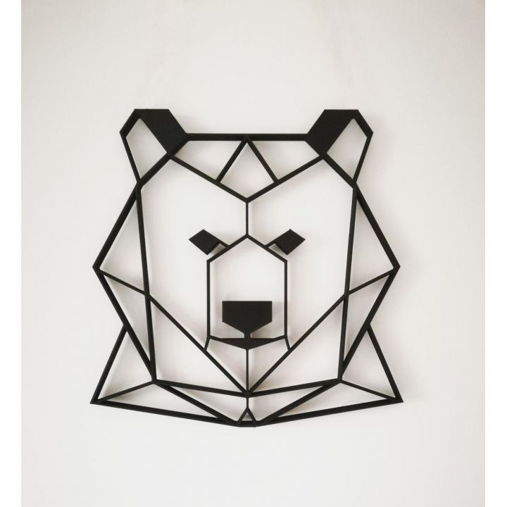 Об'ємна 3D картина з дерева Объемная 3D картина из дерева Simply bear, 90x90 см
