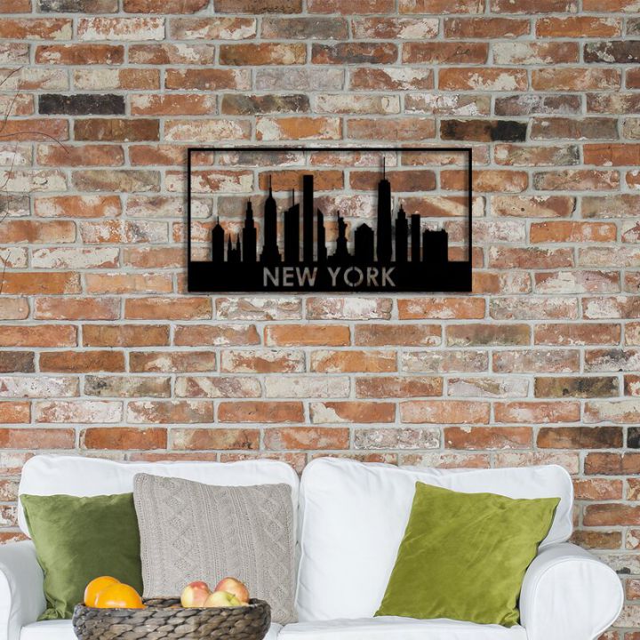 Объемная 3D картина из дерева Объемная 3D картина из дерева New York City, 50x25 см