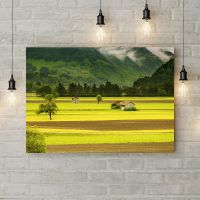 Картина на холсте Альпийский город, 50х35 см